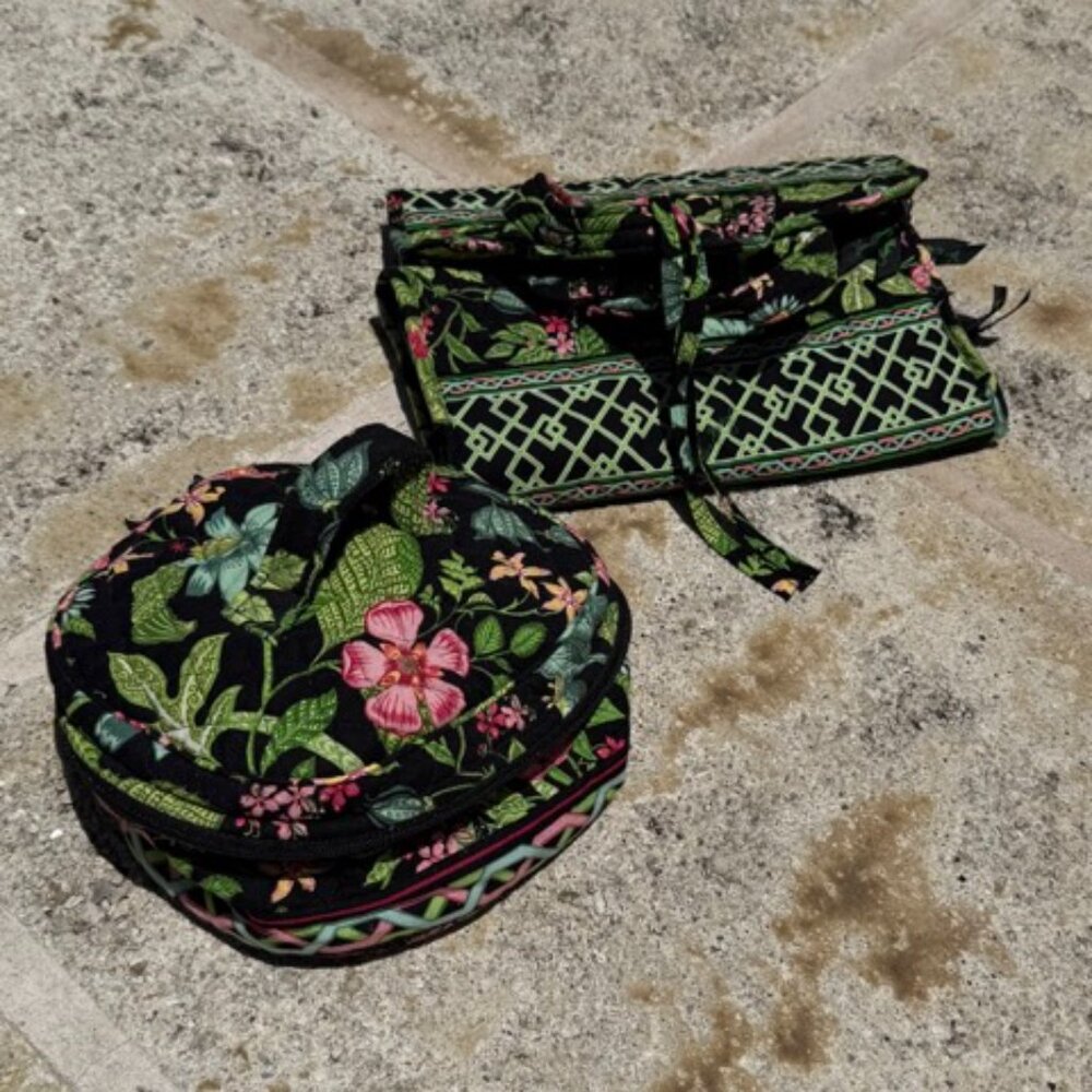 Set of two Vera Bradley toiletries bags
